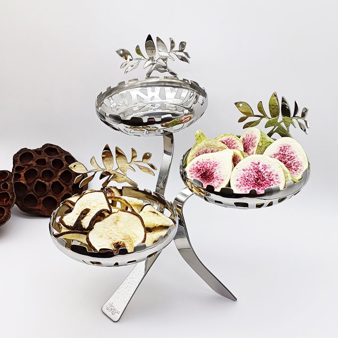 Stainless Steel Mini-Basket Set 3 -Tier, SS18/10 (NIDI)